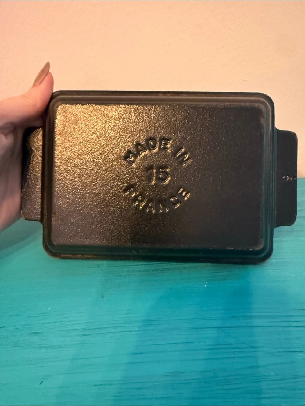 Staub Cast Iron Rectangular Baking Dish No. 15 Black Made in France Gratin Pan